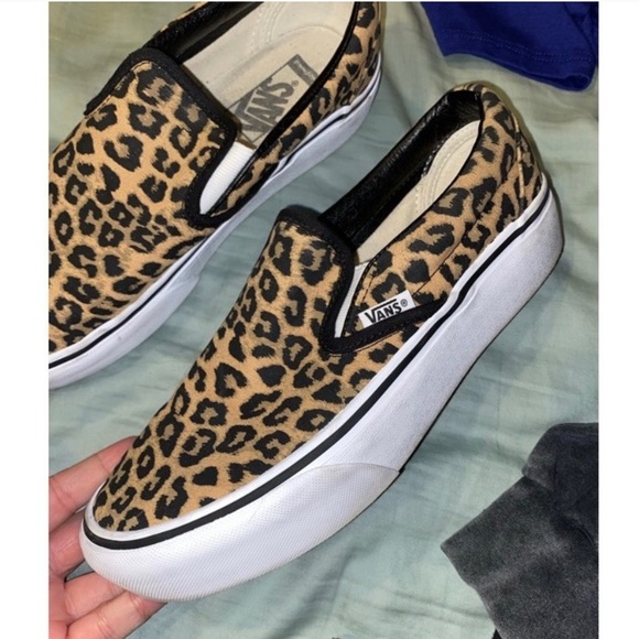 Vans Shoes - Vans Leopard Slip-ons